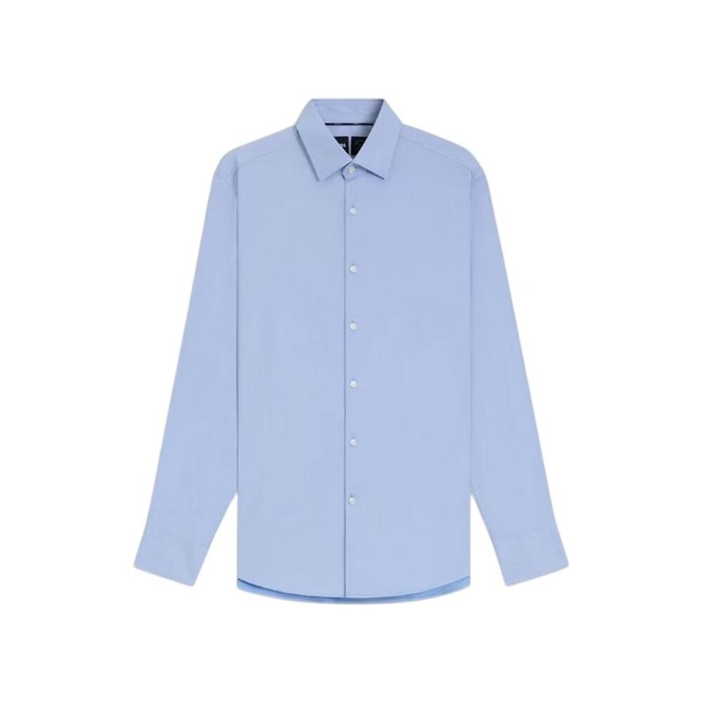 Hugo Boss Mens P Hank Oxford Kent Collar Long-Sleeved Shirt / Pastel Blue